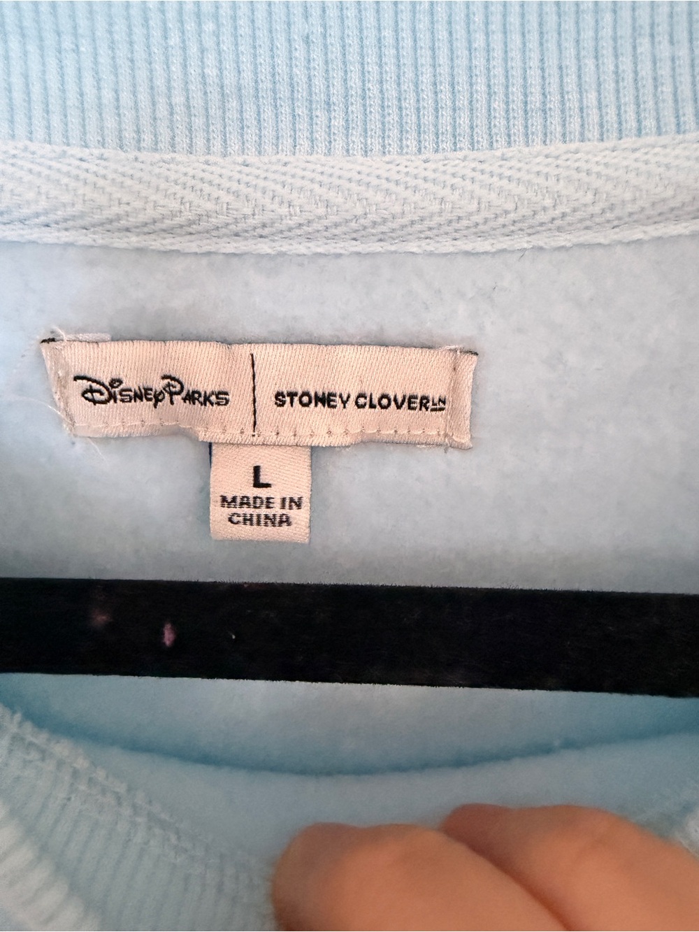 NWOT Disney X stoneyclover Ln blue hoodie Disneyland L - Picture 4 of 8